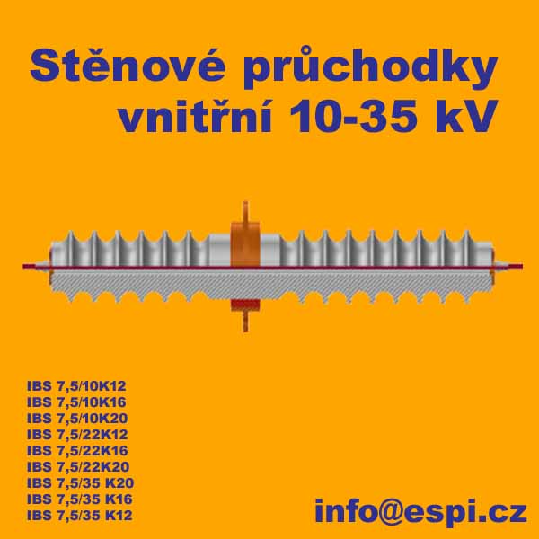 stěnové průchodky vnitřní k kruhovým vodičem