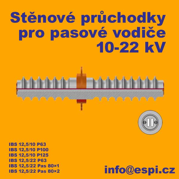 stěnové průchodky vnitřní pro pasové vodiče